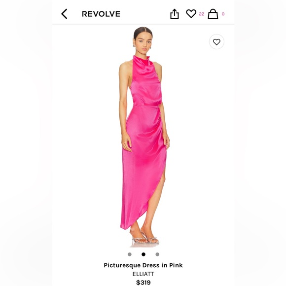 Elliatt Dresses & Skirts - Elliatt Picturesque silk dress in pink